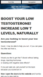 Mobile Screenshot of boost-your-low-testosterone.com